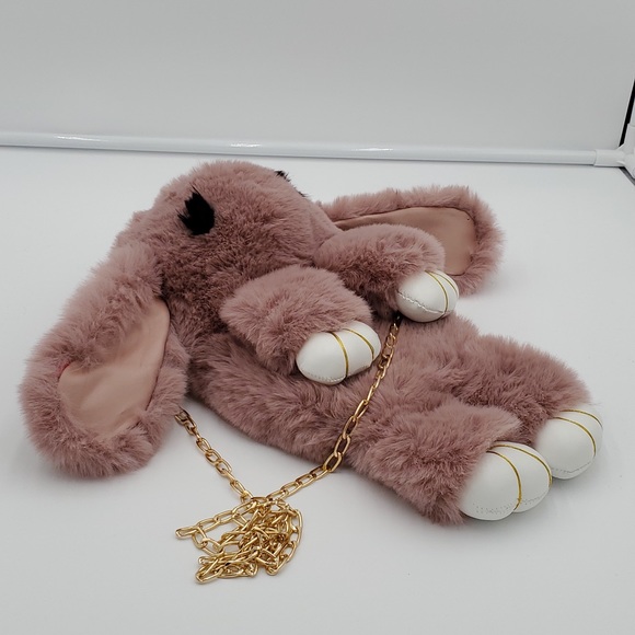 Mauve Bunny Crossbody or over shoulder handbag - Picture 2 of 5